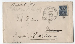 1908 Ketchikan AK 5 Cent 1902 Heftbrief nach Schweden [H.3839] - Bild 1 von 3