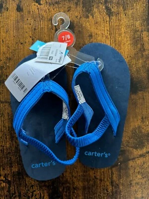 Carter's Flip Flop Sandals for Toddler boy size M 7/8 NEW WITH TAGS - Image 1 of 2