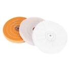 3-Piece 6-Inch  Polishing Wheel Set Cotton Wheel for Bench Grinder Tools9853