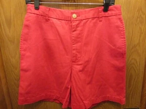 WOMENS CHEROKEE 100% COTTON PRE-WASH RED SHORTS SIZE 8 INSEAM 5 - Picture 1 of 3