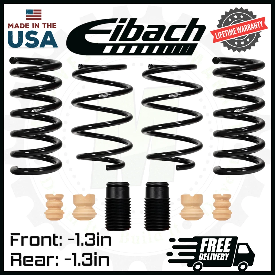 Комплект передних и задних понижающих пружин Eibach Pro | Подходит для Ford Mustang GT 2015-2025 годов выпуска - Изображение 1 из 3