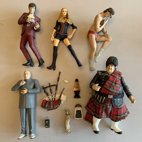 Austin Powers McFarlane Toys action figure loose lot, 5 figures Loose Spawn Cover