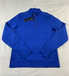 NWT $130 Under Armour Mens Intelliknit HZ Long Sleeve Blue 1378170 Sz L - Picture 1 of 11