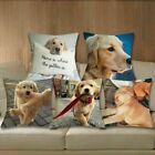 Golden Retriever Pillows Linen Dog Car Printed Home Decoration Cushion Cover