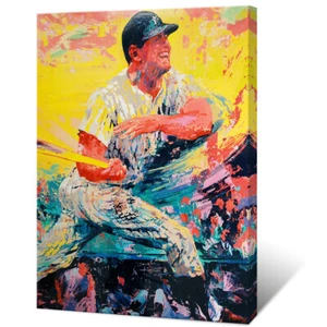 Print Canvas Home Wall Art Decor Oil Painting LeRoy Neiman Mickey Mantle 16x20 - Picture 1 of 7