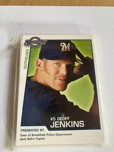 2004 Milwaukee Brewers Police Cards set. Geoff Jenkins/Wes Obermueller - Picture 1 of 2