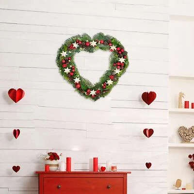 Heart Shaped Wire Wreath Frame Valentines Day Decoration for Crafts Supplies - image 1 of 4