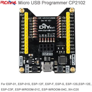 Micro USB ESP8266 Programmer Adapter for ESP-01S 12F C3F XH-C2X WiFi Module - Picture 1 of 7