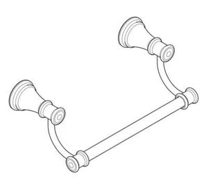 Moen YB6486CH Belfield 9" Towel Bar, Chrome - Picture 1 of 1