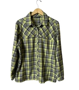 Woolrich Shirt Women’s Green Flannel Wool Long Sleeve Button up Size-2XL - Picture 1 of 5