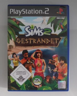 PS2 Spiele Die Sims 2 Gestrandet Lebens Simulator Castaway Survival Adventure EA - Bild 1 von 3