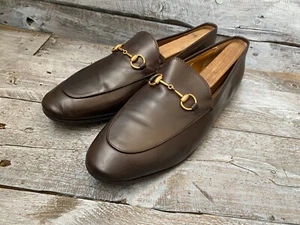 Gucci Horsebit Dunkelbraun Leder Schuhe Eu 42 UK 8 - Bild 1 von 18