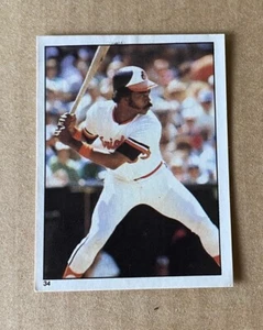 EDDIE MURRAY HOF 1981 TOPPS STICKER Card #34 VG-EX Condition - Picture 1 of 2