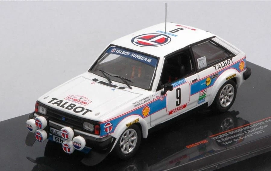 Ixo Models 1:43 RAC370B Talbot Sunbeam Lotus #9 Tour de Corse 1981 Toivonen NEW - Immagine 1 di 1