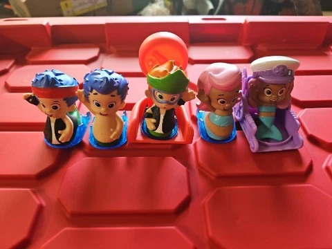 4 Nickelodeon Bubble Guppies Figures Roll N' Go Sliders Rollers Toys + More AX Cover