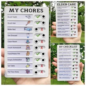 RV Checklist Memo Board Plastic Daily To Do List My Chores Task Notepad Portable - Picture 1 of 7
