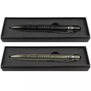 2x Tactical Kubotan Pen CF9 - Kugelschreiber in schwarz und bronzefarben - Bild 1 von 7