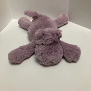 Jellycat Smudge Hippo Plush Purple Lavender Stuffed Animal Floppy Soft Toy New - Picture 1 of 7