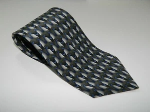 Men's NATURA Silk Tie Necktie PENGUIN OP ART Vasarely TUXEDO Bridget Riley - Picture 1 of 3