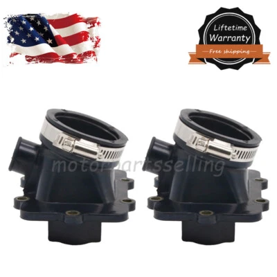 Botas de admisión de carbohidratos 2 piezas para Ski Doo 500 600 2001-2004 reemplazo 420867880 420867882 Foto 1 de 4