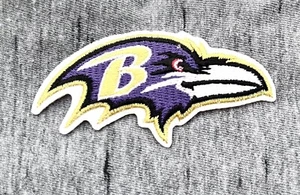 BALTIMORE RAVENS EMBROIDERED IRON ON PATCH 2” X 3” FREE SHIPPING - Picture 1 of 2