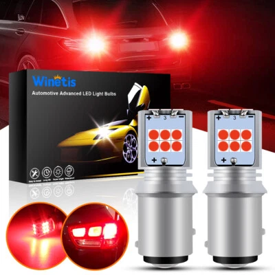 红色 1157 7528 2357 3496 15SMD LED 灯泡尾部停止制动转向信号灯 — 第 1/4 张图片