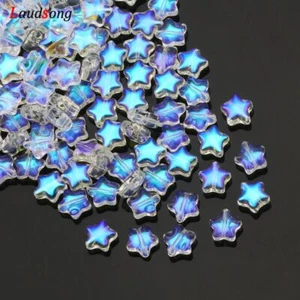 Small Star Bead Czech Glass Beads Handmade Necklace DIY Bracelet Jewelry Making - Picture 1 of 24