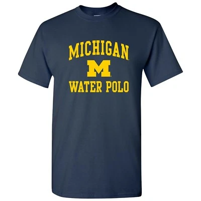 Camiseta polo acuático University of Michigan Wolverines - azul marino Foto 1 de 4