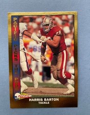 1993 Pacific Picks the Pros Gold Football Harris Barton #4 49ers