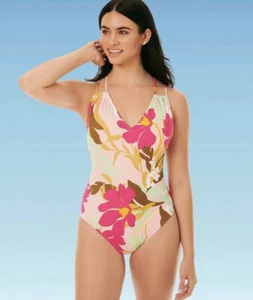 LG- Women’s Slimming Control Strappy Back One Piece swimsuit Bathing Suit Pool - Picture 1 of 8