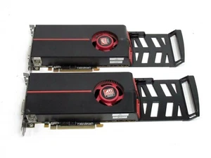 LOT OF 2 ATi Radeon C010 ATI-102-C01002(B) 1GB Dual DVI HDMI Graphics Card Works - Picture 1 of 7