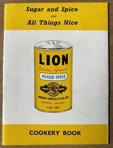 Folleto de recetas de especias mixtas de león marca Liverpool azúcar jengibre especias - Imagen 1 de 5
