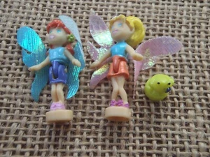 Figuras de colección Polly Pocket Bluebird 2001 pétalos casa de juegos muñecas #113 y #114 - Imagen 1 de 4