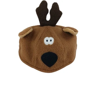 Hallmark Rodney Reindeer 1980s Beanie Hat Felt Child's Christmas Vintage - Picture 1 of 6