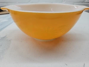 Vintage Pyrex arancione girasole margherita #442 ciotola di miscelazione 1 1/2 qt - Foto 1 di 7