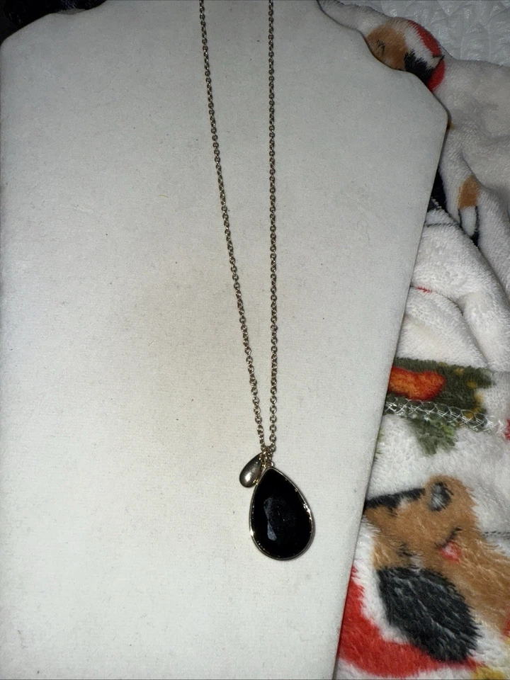 Banana Republic каплевидный камень с золотой подвеской длинное регулируемое ожерелье - Изображение 1 из 1