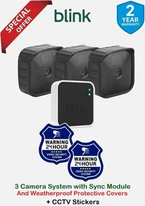 Blink Gen3 Wireless HD Security 3 Kamerasystem, Schutzhüllen, CCTV Shields - Bild 1 von 16