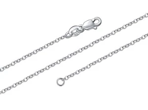925 Sterling Silber Zopfkette Halskette, 1,5 mm Massiv Italienisch Nickelfrei Lob... - Bild 1 von 3