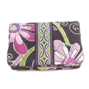 Vera Bradley Damen Geldbörse lila Locher Magnetverschluss Münzbörse Ausweisfenster - Bild 1 von 11