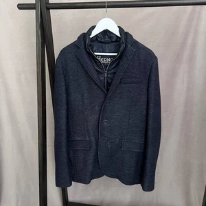 Herno Tailored Wool Jacket Men’s Size 50 Blue - Picture 1 of 12