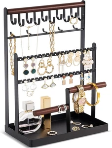 ProCase Organizador de Joyería Soporte Organizador de Collar Soporte para Pendientes, Joyero de 6 Niveles - Imagen 1 de 8