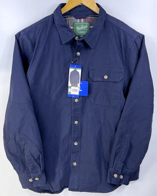 Nueva Chaqueta Camisa Woolrich Para Hombres Franela Forrada Etiqueta Verde Colección Chamarra L Foto 1 de 4