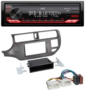 JVC Bluetooth USB DAB MP3 Autoradio für Kia Rio UB 2011-2014 anthrazit - Bild 1 von 7