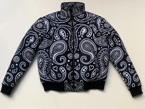 Custom Paisley Printed Streetwear Unisex Winter Padded Jacket With Zipper Pocket - Picture 1 of 5