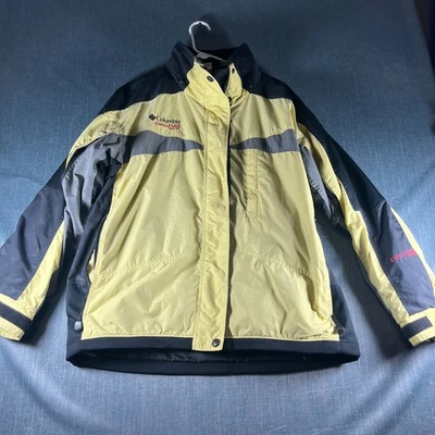 Chaqueta Columbia Challenge Series Mujer Talla XL Amarilla Impermeable Logo Exterior Foto 1 de 4