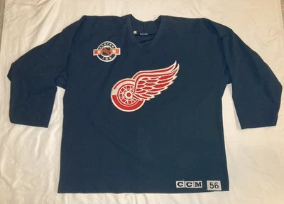 Vintage Detroit Red Wings CCM Center Ice Black Practice Jersey #56 Larry Murphy - Image 1 of 4