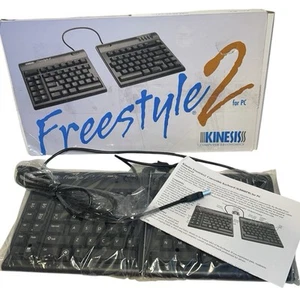 Kinesis Freestyle 2 Ergonomic Split Keyboard KB800PBUS - New Sealed Open Box - Picture 1 of 5