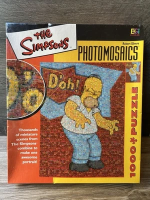 The Simpsons Homer D'oh! Photomosaic 1000 Piece Puzzle Robert Silvers NIB - Image 1 of 4