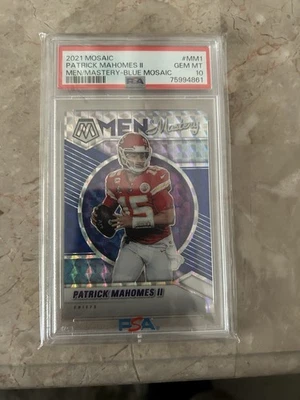 2021 Panini Mosaic Men of Mastery Patrick Mahomes II #MM1 PSA 10. /99 - Image 1 of 2