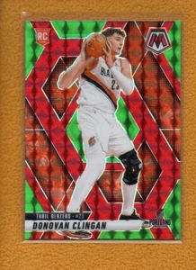 Donovan Clingan 2024-25 Panini Mosaic Rookie Choice Red Green Prizm RC #246 - Picture 1 of 2